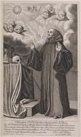 KG 11061
<br/>
Benedictus en de wonderbaarlijke bol
<br/>
<em>Picart, Etienne (Le Romain) (1632-1721)</em>
